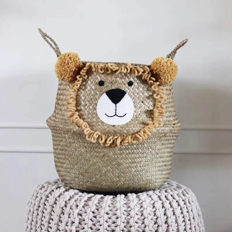 Wicker Basket Clothes Hamper Bin Laundry Bags Hot Sale Affordable Price Belly Seagrass Home Storage & Organization