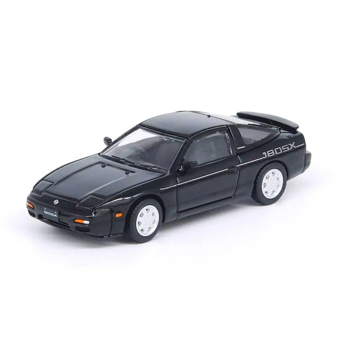 Inno64 IN64-180SX-BLA 1/64 Nissan 180SX Black Diecast Scale Model Car