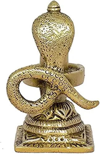 Shivling Brass Shiva Lingam Statue Home Car Memorial for Lord Shiva for Office Decoration for Diwali Celebrations