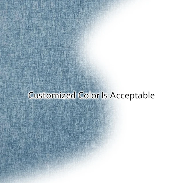 Flame retardant faux linen furniture round moroccan pouf footstool bean bag