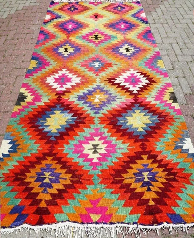 New Hand Made Living Room Bedroom Bedside Floor Area Rug Multi Uses Rug Colorful Rug 60x90inch OEM Factory Price