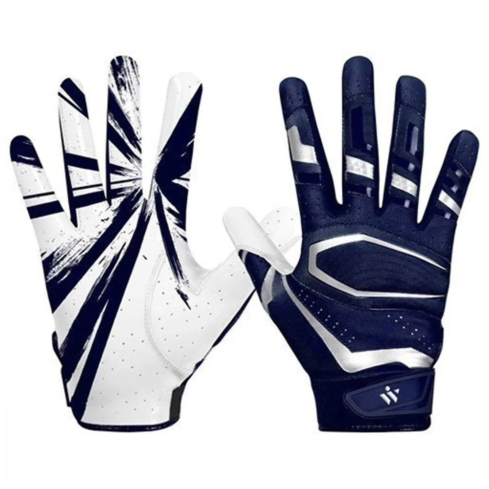New Arrival Custom Design Grip Football Receiver Gloves Youth Kids Outdoor American Football Gloves