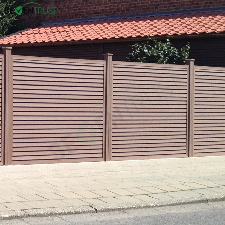Cheap wood plastic composite wpc decorative garden fence price for sale