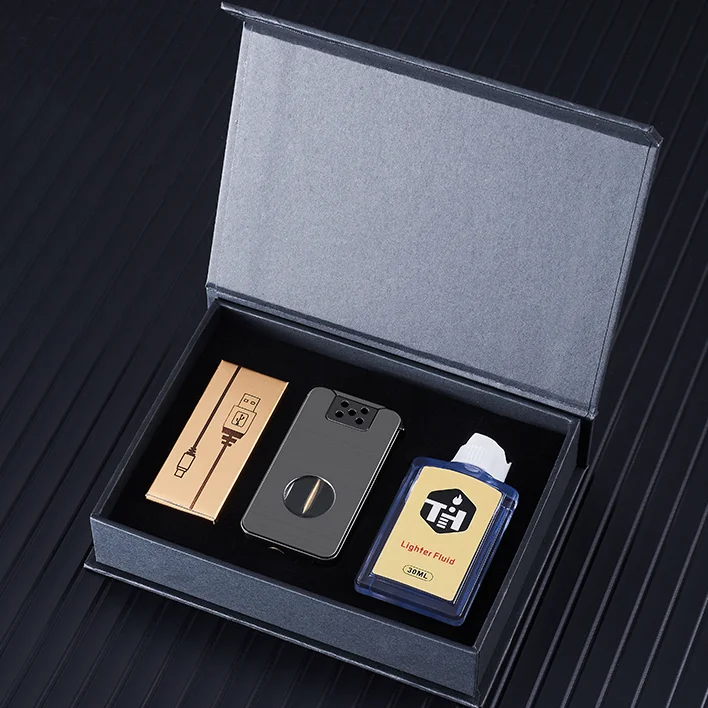 DEBANG Voice-activated ignition lighter 2024 new design Type-C rechargeable kerosene butane lighter with pretty gift box