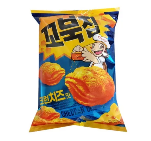 Новые четырехслойные чипсы черепахи в Корейском стиле Орион со вкусом сыра к-мунчи чипсы черепахи вкусные, хрустящие корейские закуски из кукурузы