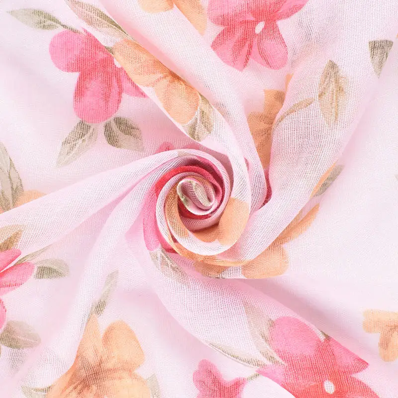 wholesale printed pashmina muslim abaya silk hijab tudung sange en mousseline de soie for women