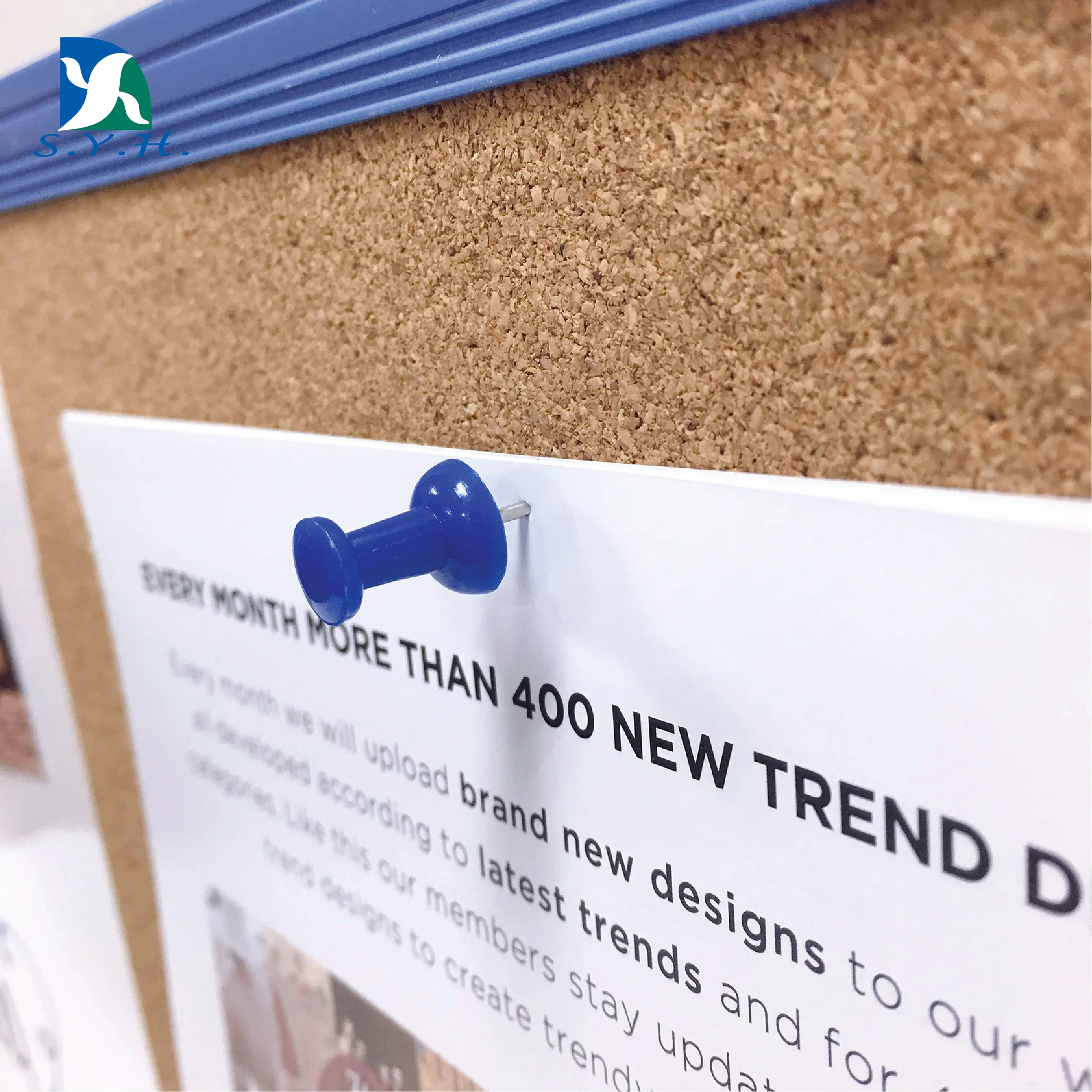 2-in-1 cork board with magnetic whiteboard