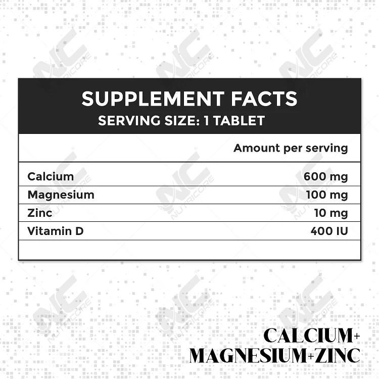 Leading Supplier of Premium Quality Natural Supplement Calcium+Magnesium+Zinc Effervescent Tablets