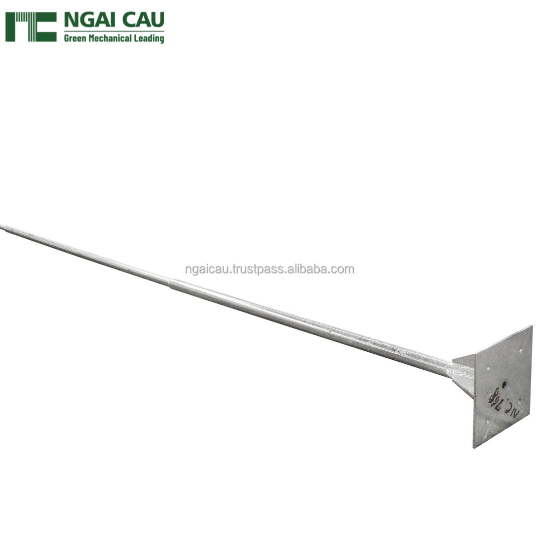 Hot Dip Galvanizing Galvanized Protection Earthing Rod lightning protection rod