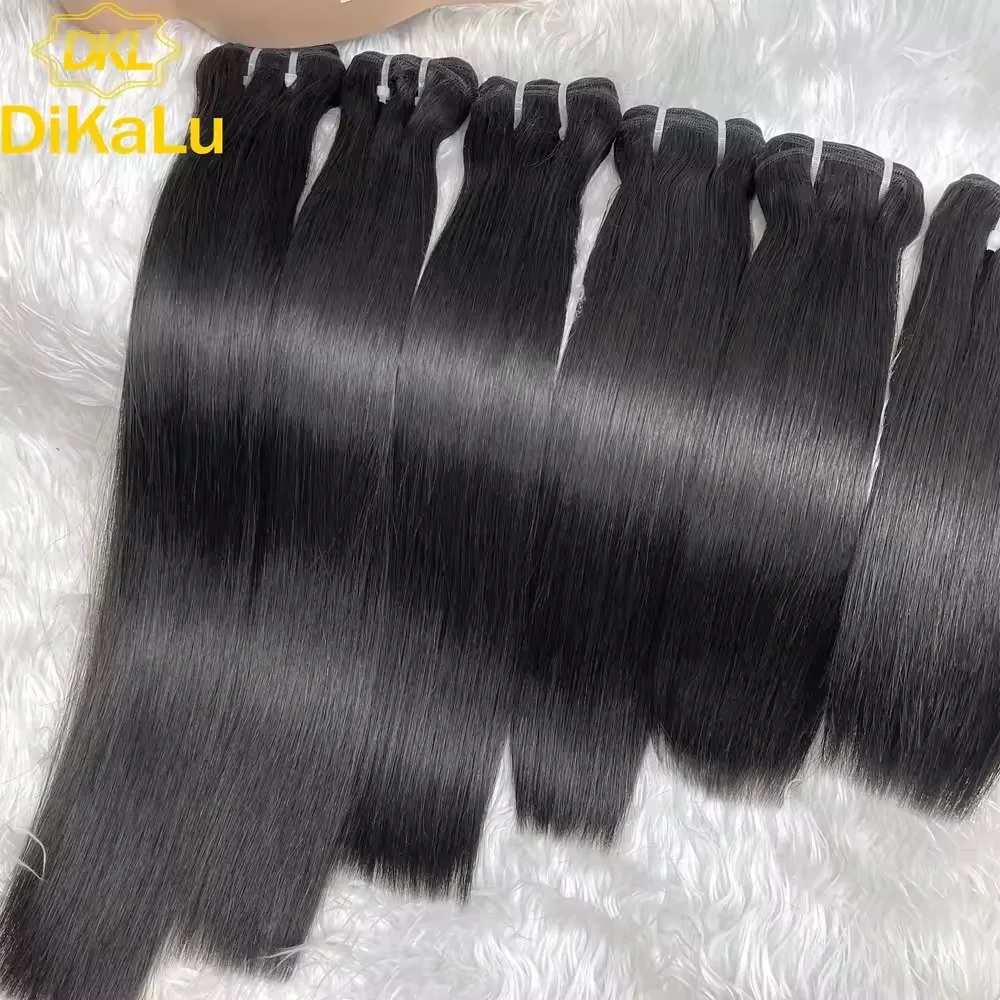Raw Hair bundles Vietnam High Quality Double Drawn Hair Weaving Vietnam Black Color Brazilian Hair Human