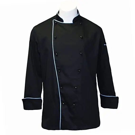 wholesale Breathable restaurant & bar Uniform cotton Knitted Fabric Chef Uniform long sleeve short chef apparel
