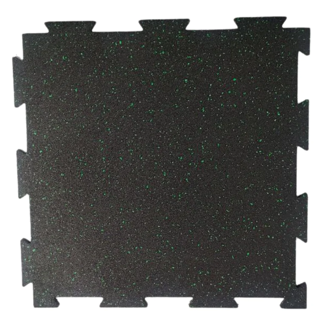 Malaysia Gym Tile Exporter Best Anti-static Interlocking Pattern Easy Installation Rubber Gym Tiles For Indoor Fitness Flooring