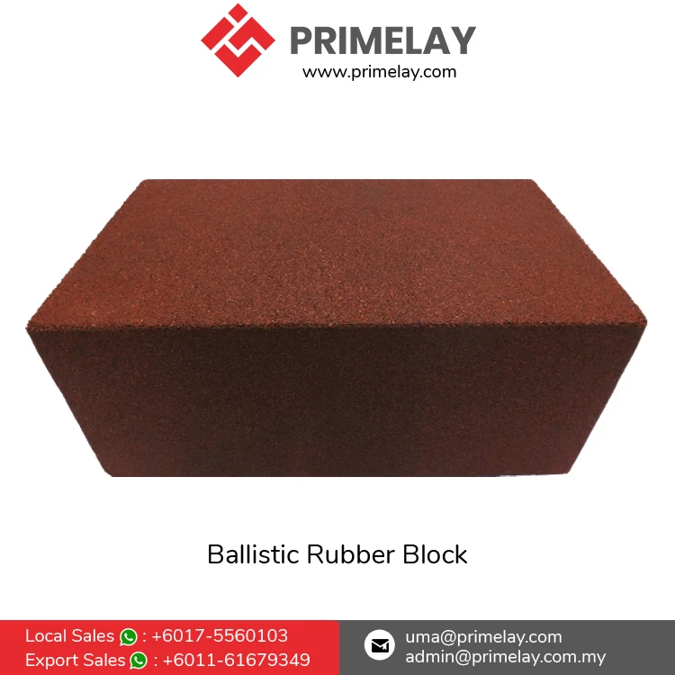 Competitive Price Excellent Quality Shooting Ranges, Eliminates Bullet Fragmentation Use Ballistic Rubber Block for Sale