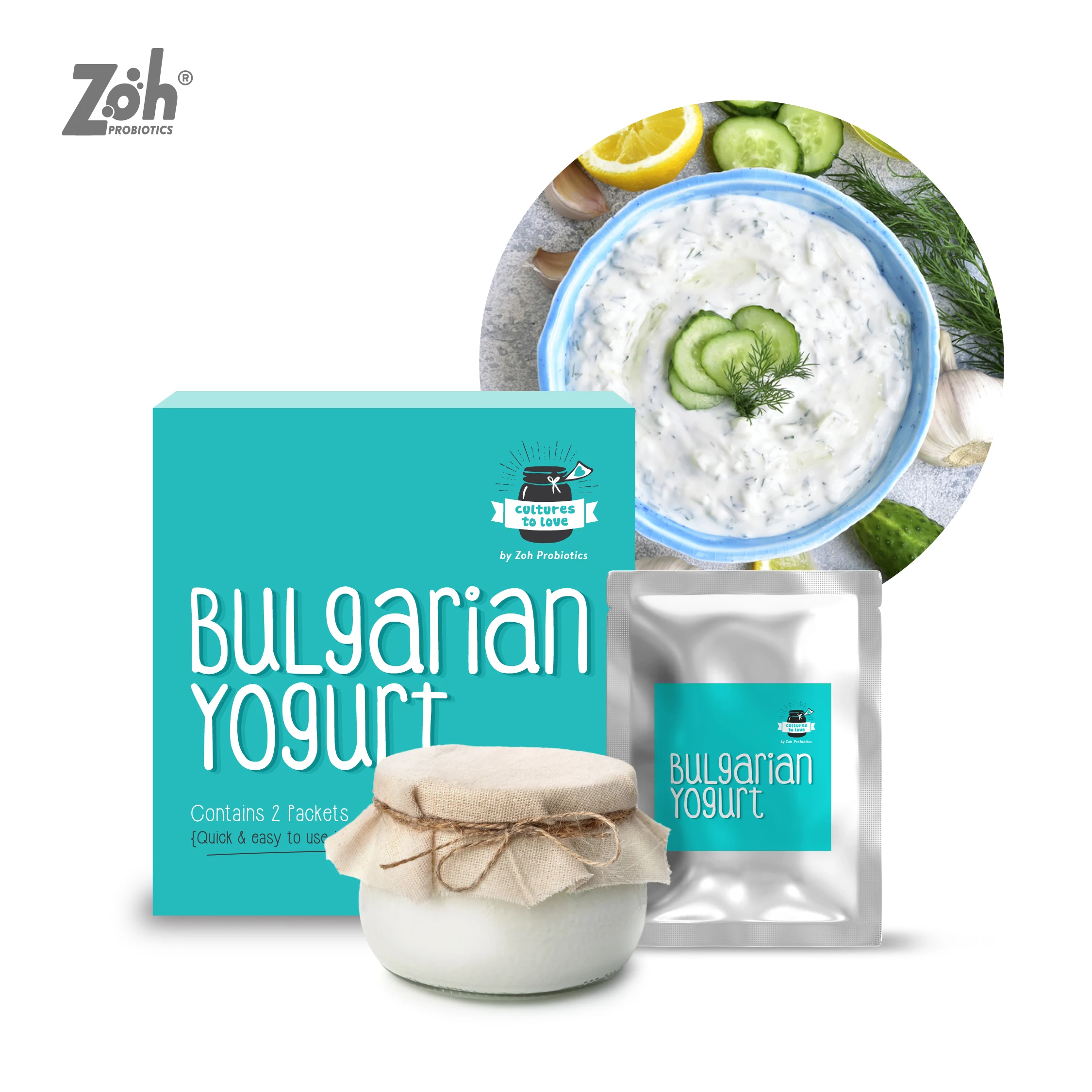 Вкусный порошок биотического болгарского йогурта для улучшения здоровья и фитнеса доступный оптом