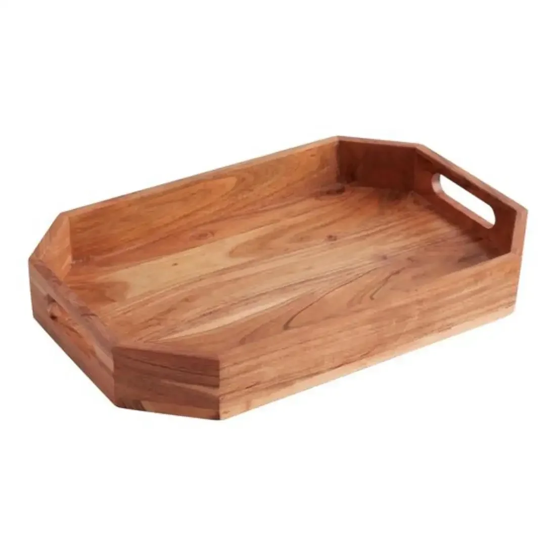 new design Hot Sale Round Wood Serving Tray Wholesale Wooden Tray For Decoration Party & Restaurant Serving Tray