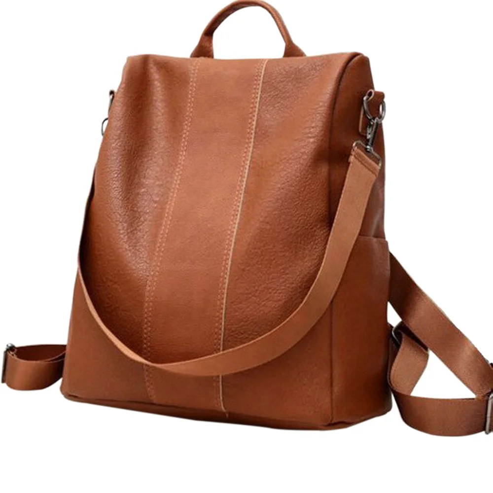 Travel Camping Trekking Backpack Genuine Leather backpack laptop with custom logo laptop pocket can be customized colors