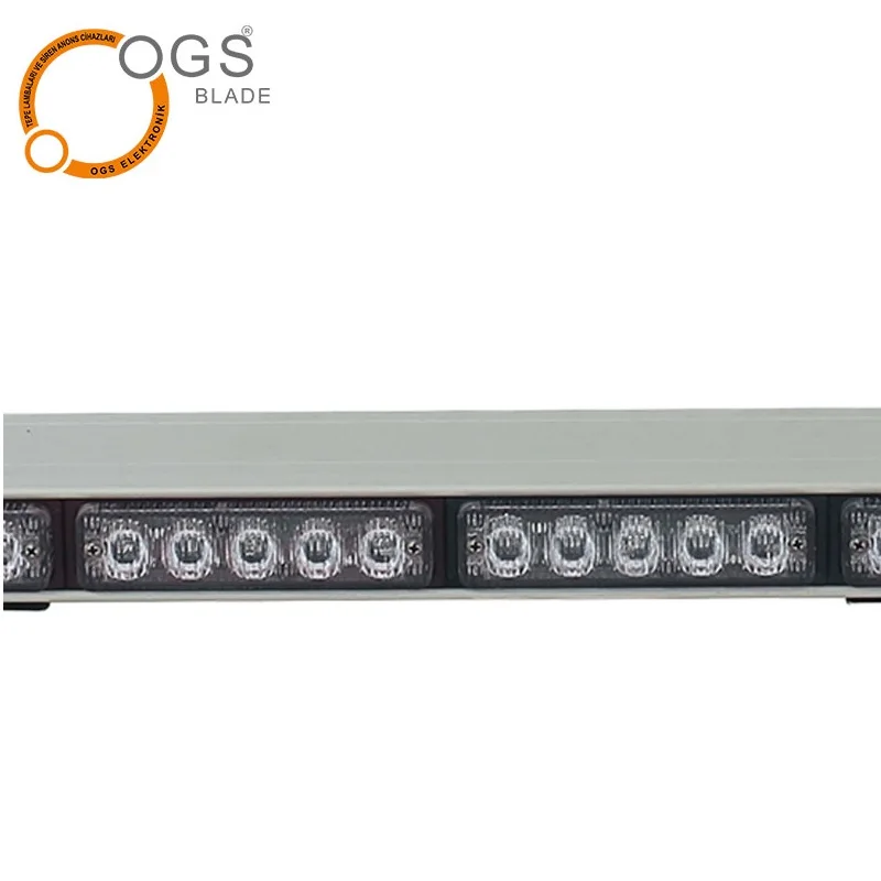 Emergency Security Vehicle Ambulance Defence Flashing Lightbar Warning Light Rechargeable 3 W Leds Strobe Light Bar Grill Light