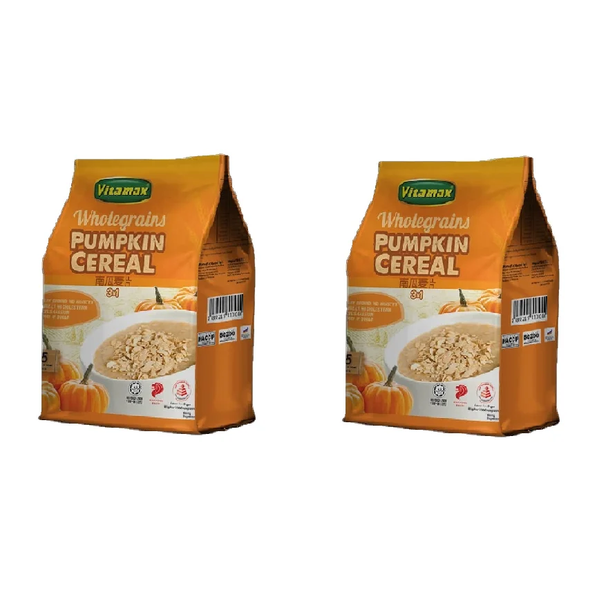 OEM Pumpkin Smooth Taste Breakfast Oat Wheat Baked Vitamax Instant Wholegrains Cereal 30g x 15s x 20p