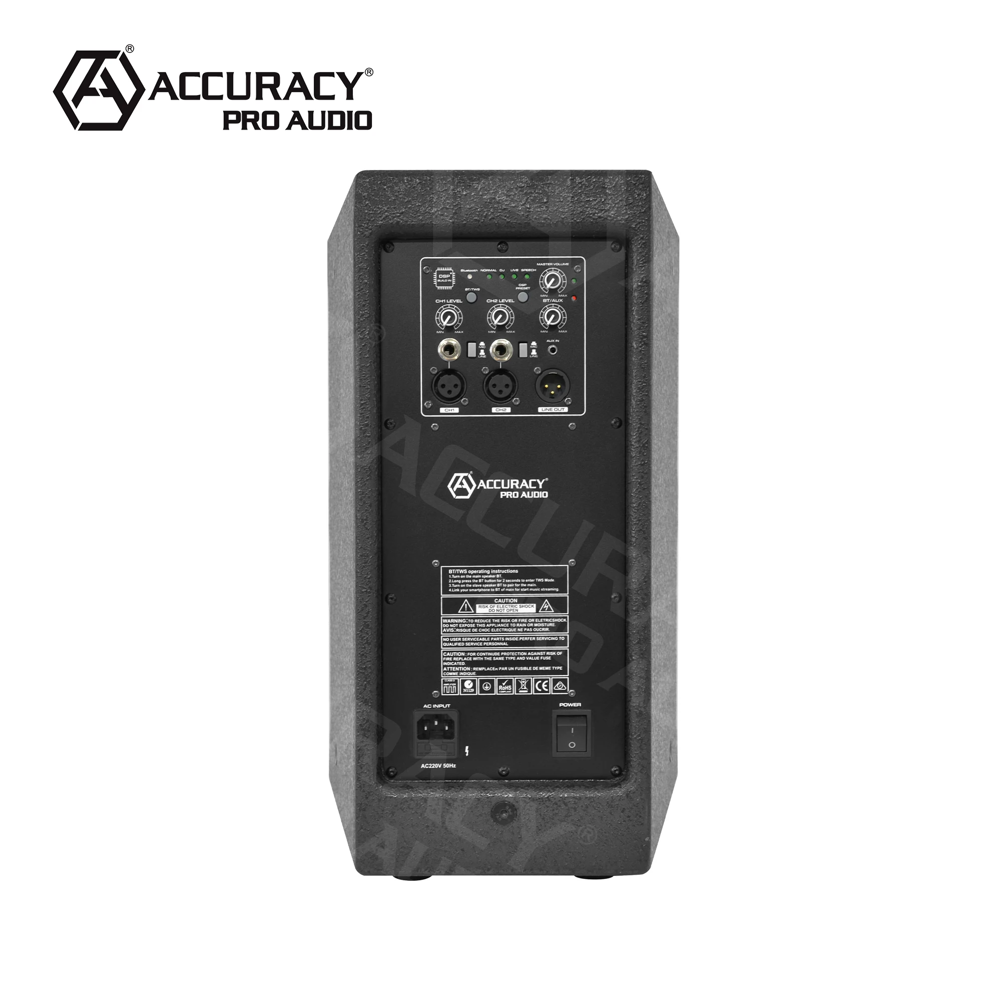 Accuracy Pro Audio WQ08D6 Premium Sound Speaker with 500W RMS and Sleek MDF Enclosure