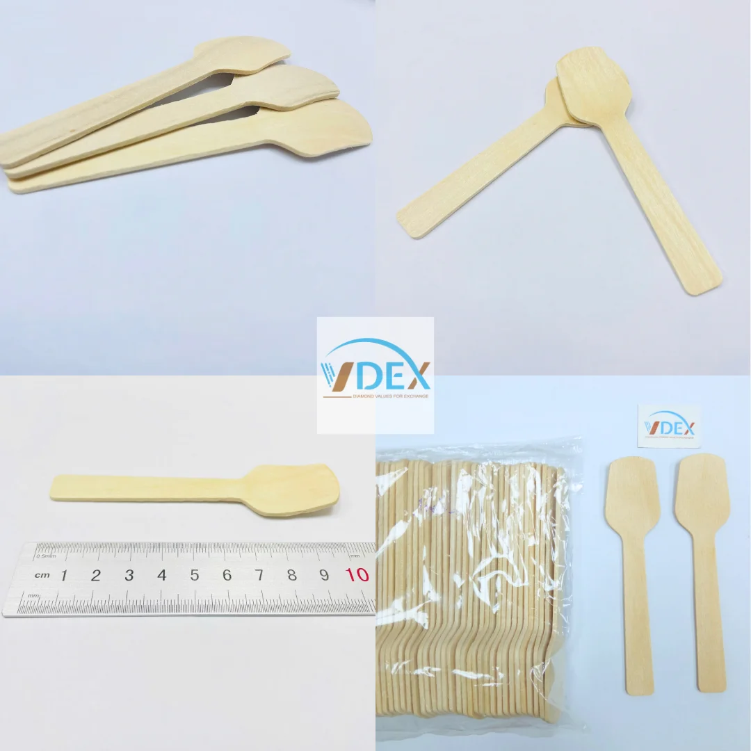 Round Wood Spoon New Design Healthy certificate Food Grade Safe for eating MOQ 1 container 20 feet
