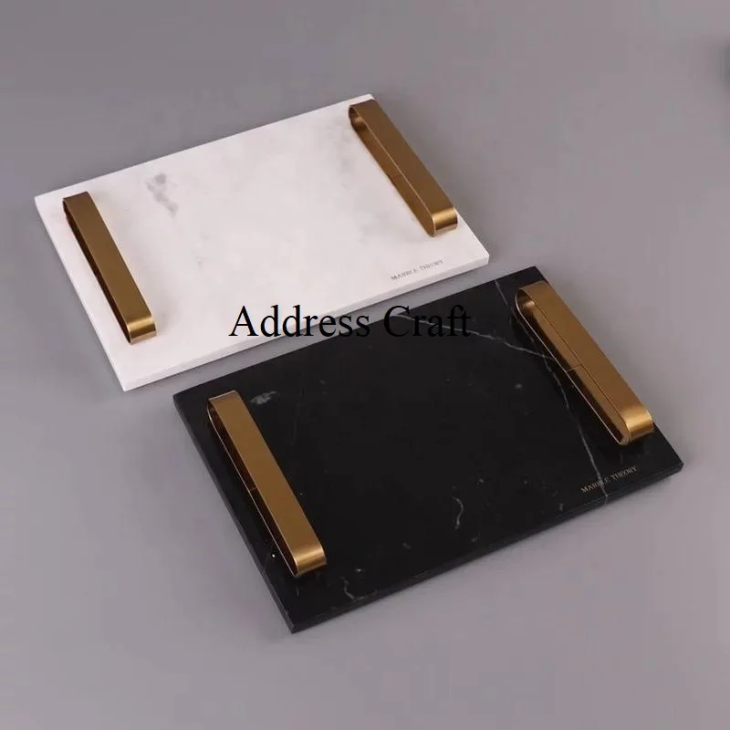 Оптовая продажа заводская цена многоцветный Новый стильный поднос высококачественный полимерный для домашнего отеля ресторана декоративный мраморный