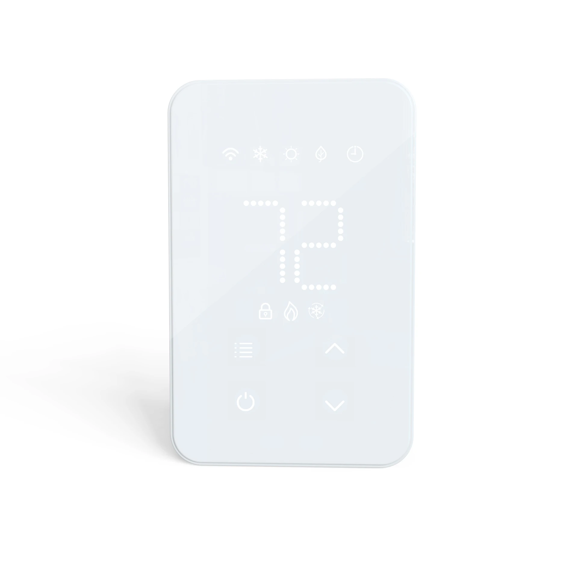 Digital Thermostat with Room and Set Temperature Display Compatible with Smart Life App for Remote Management of Heating Systems