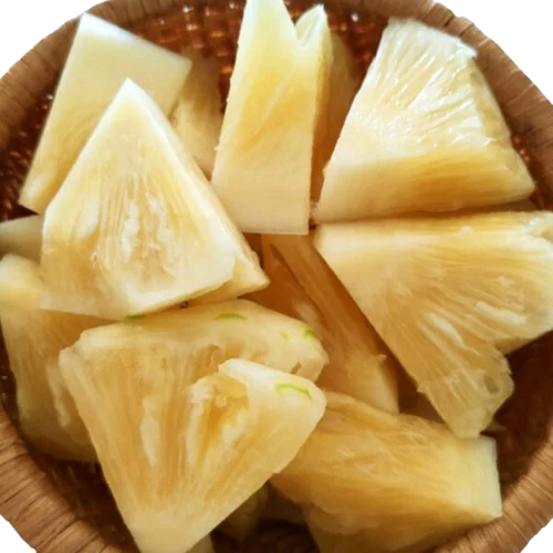 FRESH PINEAPPLE IN CHUNK SHAPE AND OTHER CUT SHAPE DICE WHOLE PEEL PINEAPPLE