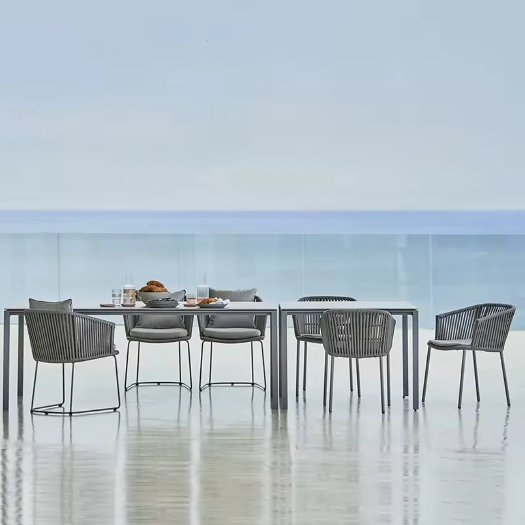 Manufacturer Garden Popular Restaurant Furniture Rattan Wicker Dining Chairs And Table Outdoor Patio Furniture Sets From Vietnam