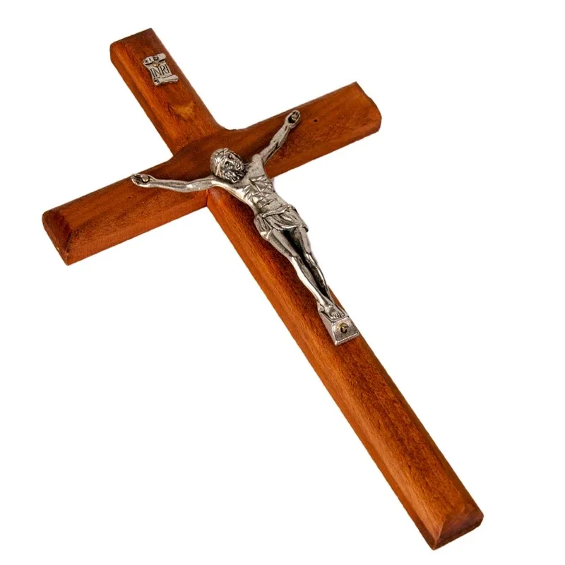 wooden cross handmade 100% natural wooden holy cross Mango Wood Brown Color Jesus Cross