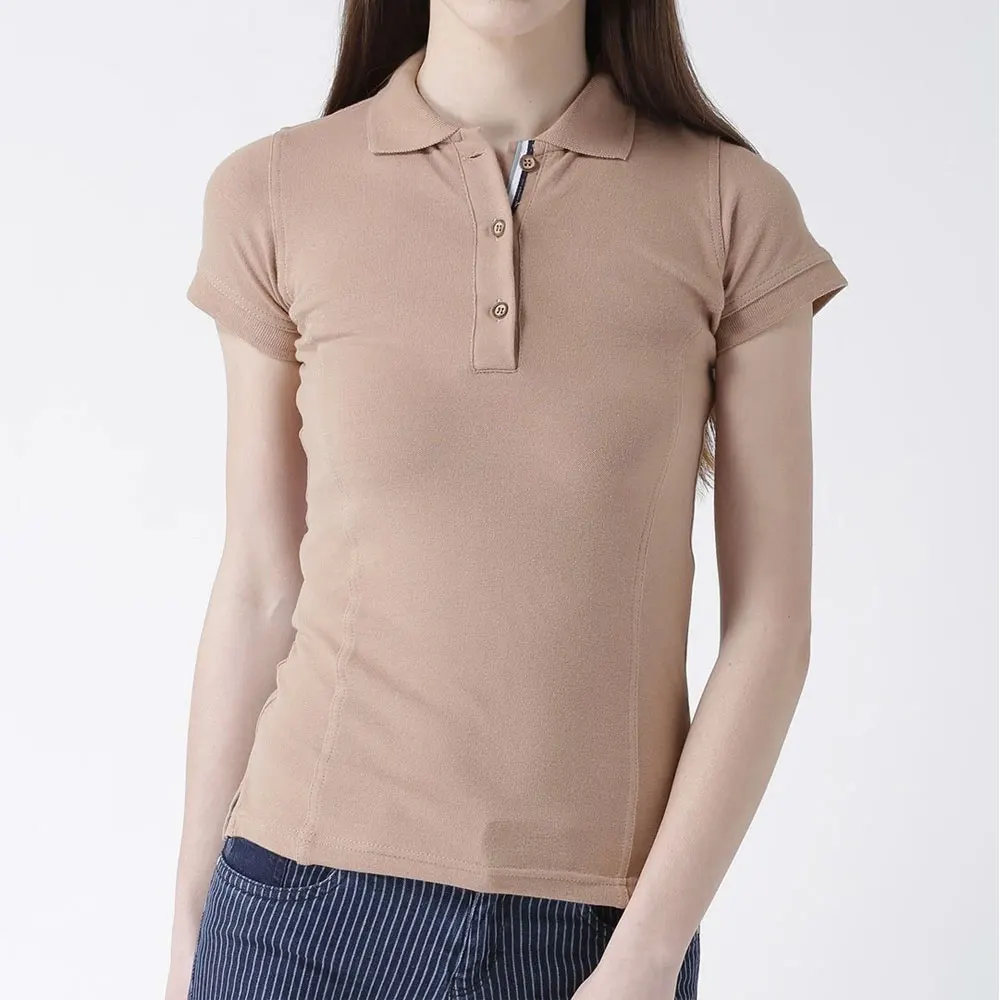 Womens Embroidery Cotton Polo Shirts for Womens Casual Solid Color Slim Fit Polos New Summer Fashion Brand Womens Clothing