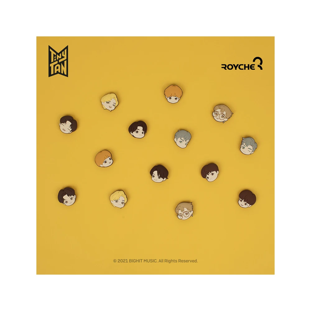 BTS Tiny Tan Dynamite Pin Badge Rubber Type Delivery from Korea on the fastest way The Best Selling In Korea