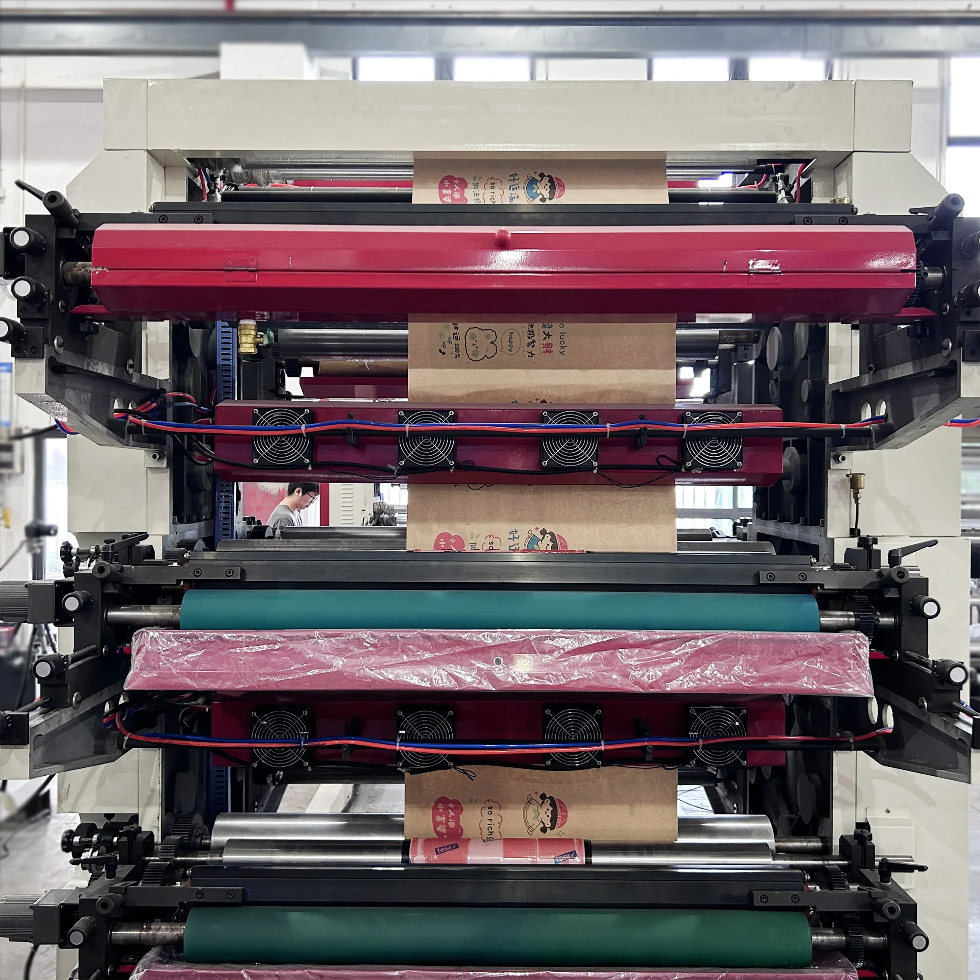 YT-4800 Shopping Bag Printing Machine Supermarket Plastic Bag logo Printer 4 Colors