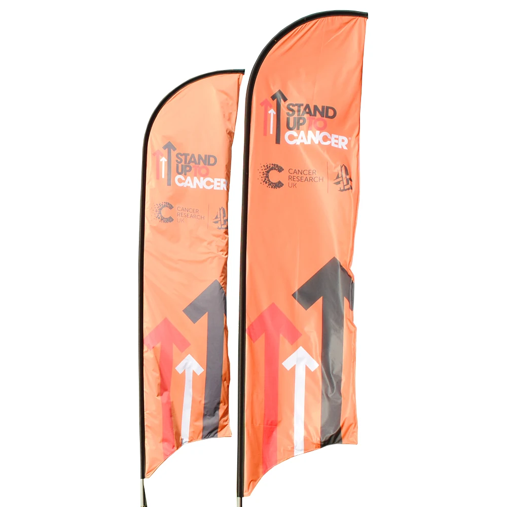 Fast Delivery Outdoor Custom Feather Design Printing Advertising feature Beach Flag