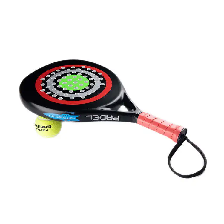 Round Shaped Sublimated Paddle Tennis Rackets EVA Professional Competition Graphite custom head Padel Racket