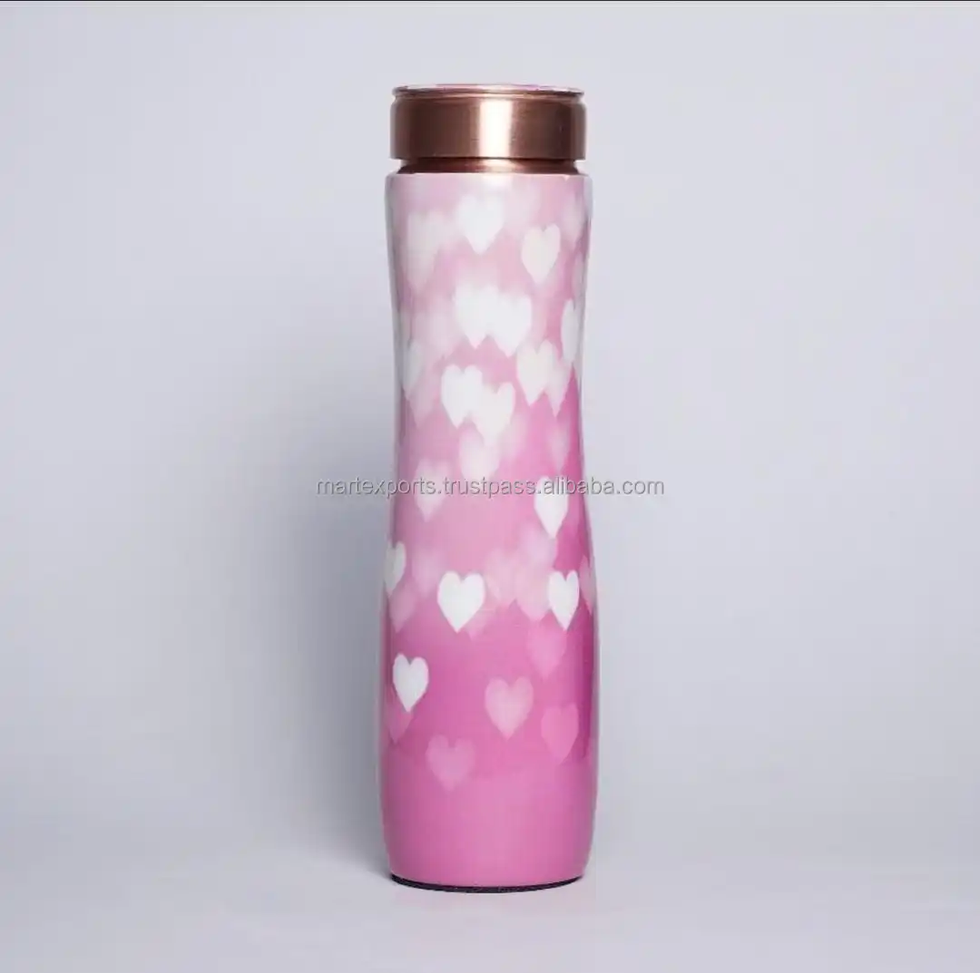 Top Seller Copper Curve Printed Water Bottles in Designer Prints available with best price and Premium Quality free, reusabl