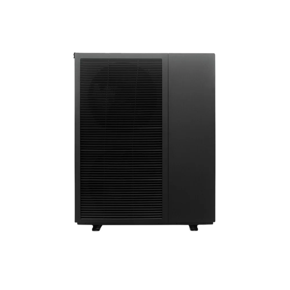 R290 Monoblock Electric & Solar Powered Air to Water Heat Pump Freestanding Metal Housing for Household Bathroom Use