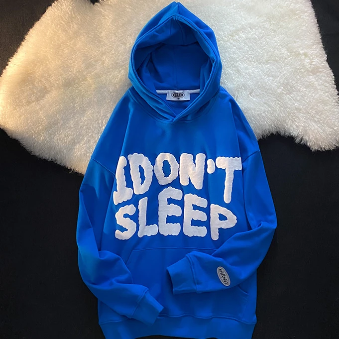 Wholesale Oversized Puff Printing Hoodies Pullover Cotton Unisex Sweatshirts Heavyweight customized 3d Puff Print Hoodie for men