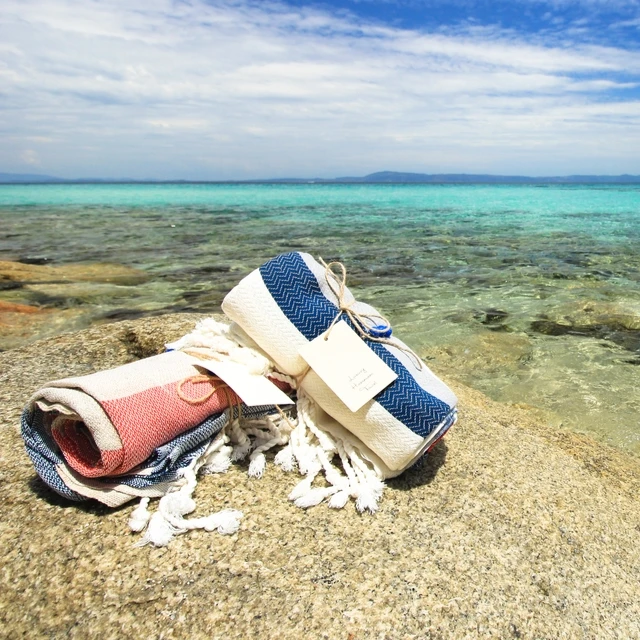 Golf Fouta Beach Towel Wholesale Yarn Dyed Weave Towels Beach Towel with Tassel Design Exporter in India...