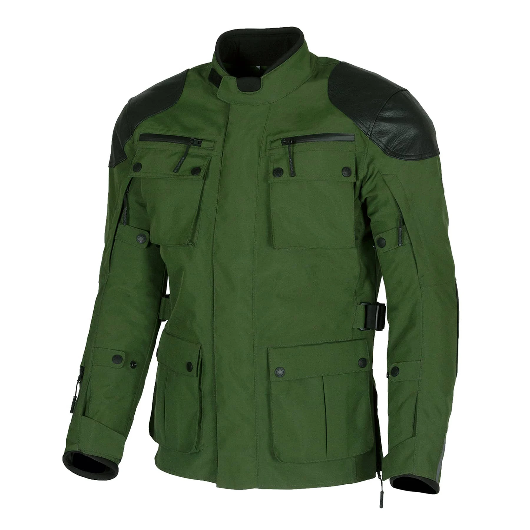 Street Bikers Cordura Fabric Motorcycle Textile Jacket Abrasion Resistant Riding Jacket with Leather Panels Moto Style