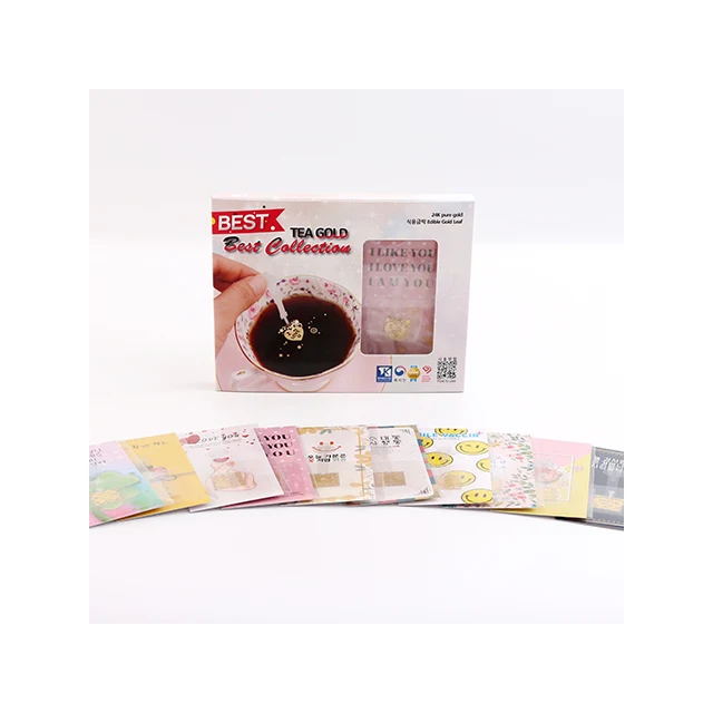 (Me In Gold)- Tea Gold Best Collection 10  premium tea  decoration  popular in Korea enjoy with friend KOTRA