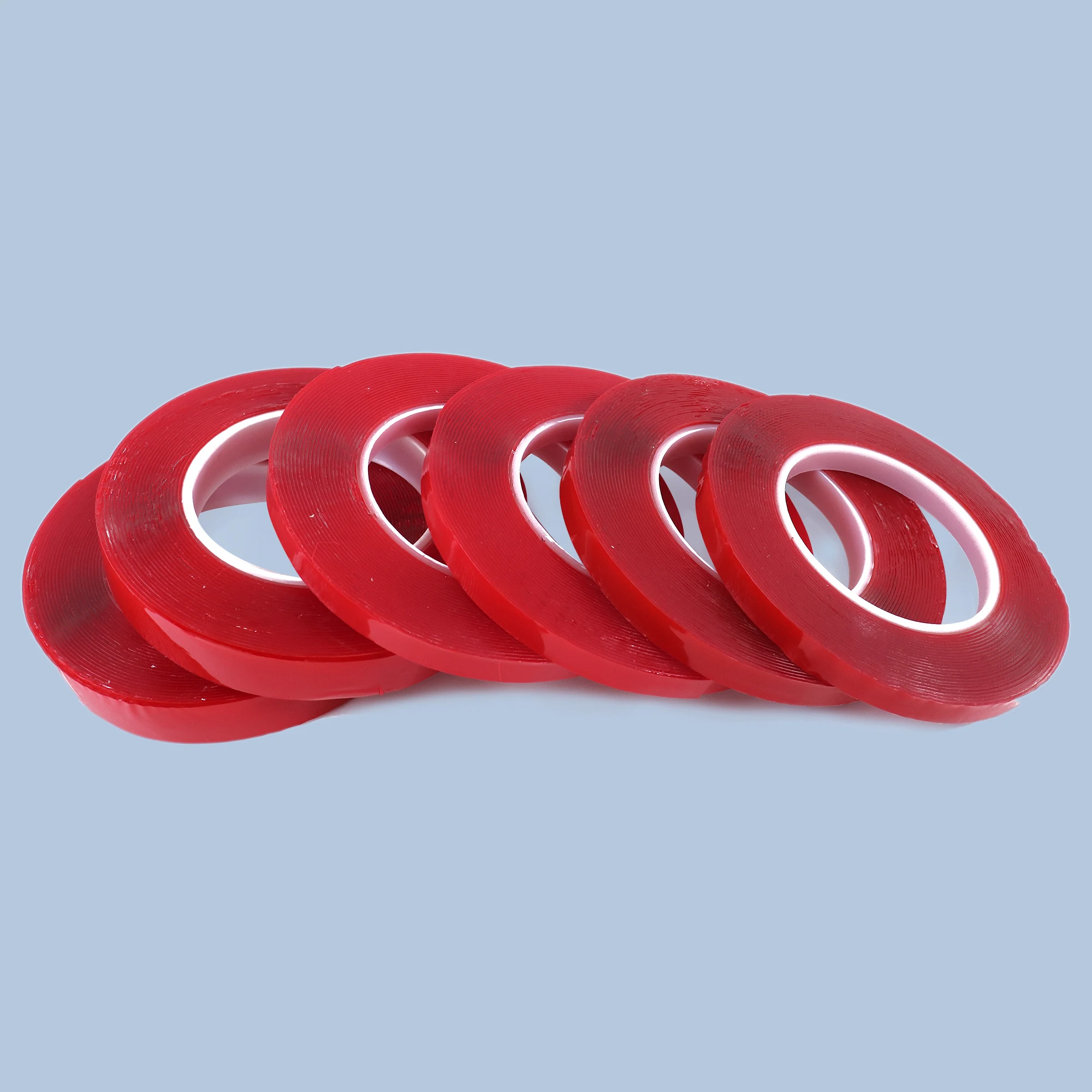 Malaysia High Quality Hot Melt 12mm x 8m High Adhesive Clear Double Side Tape Watertight Acrylic Foam Material For Carton Use