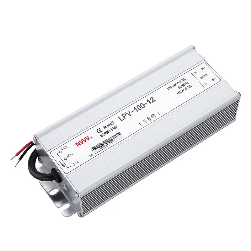 12v ac to dc transformer waterproof switching mode power supply LPV-100-12 LED driver 100W