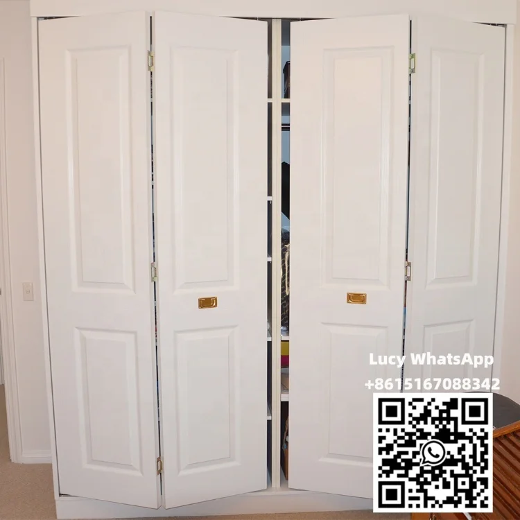 Bi-fold  moulded door suit for cloakroom white primer system