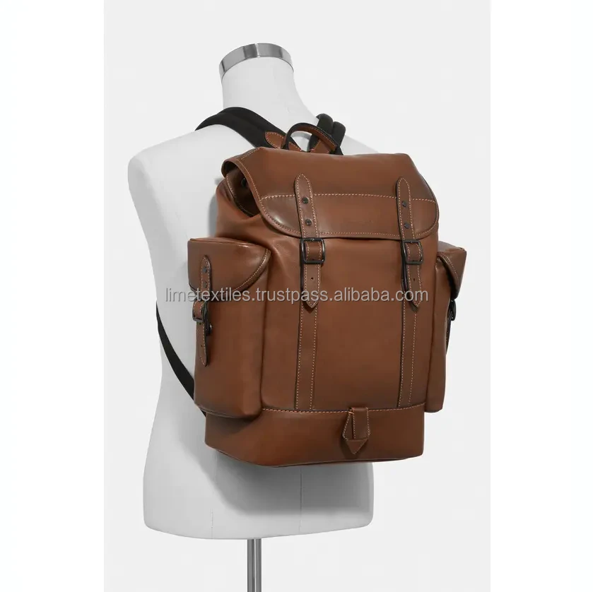 High Quality custom embossing Cheap 2023 Backpacks Leather Usb Smart Charging travel Laptop Backpack