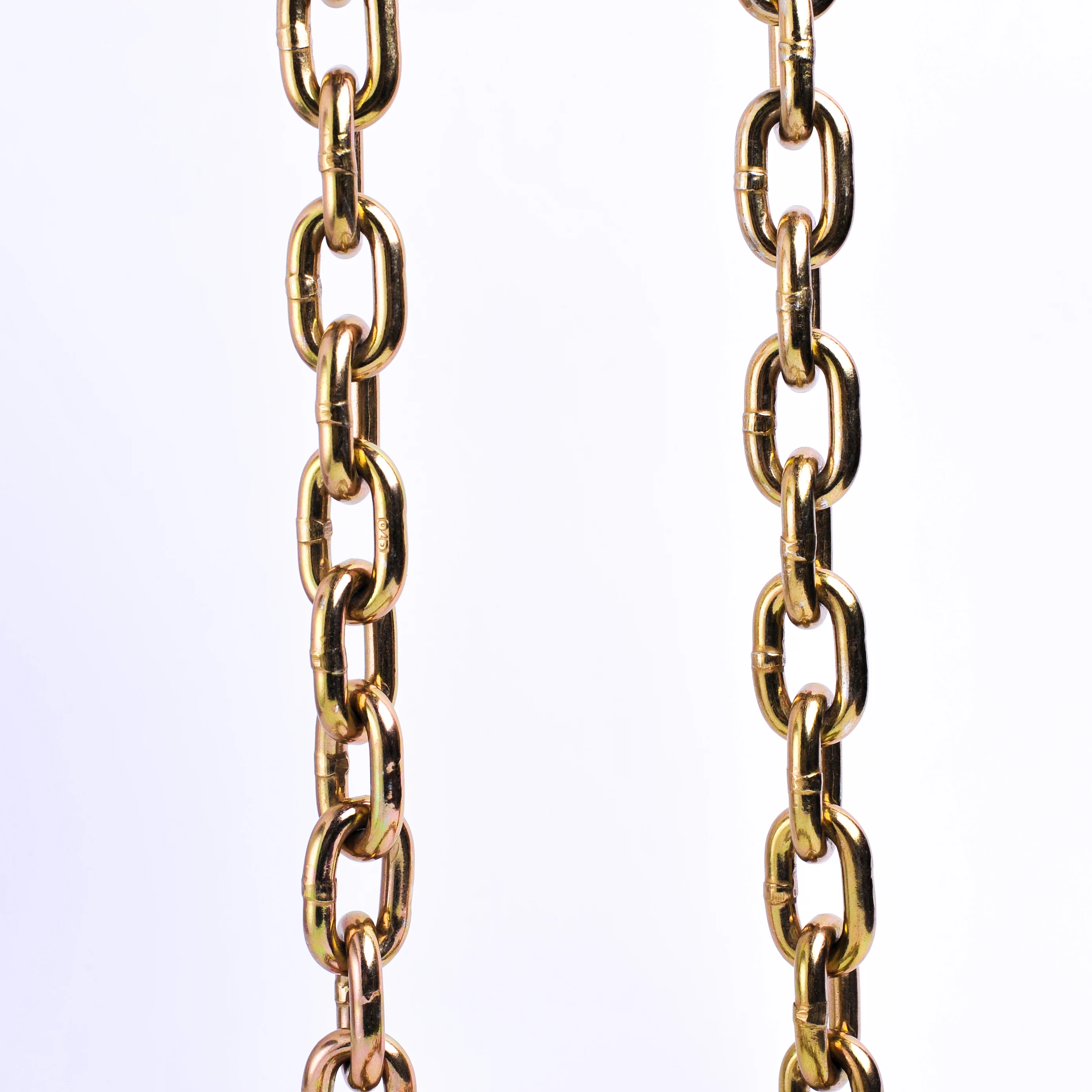chrome plated g70 3/8 transport chain with clevis grab hook