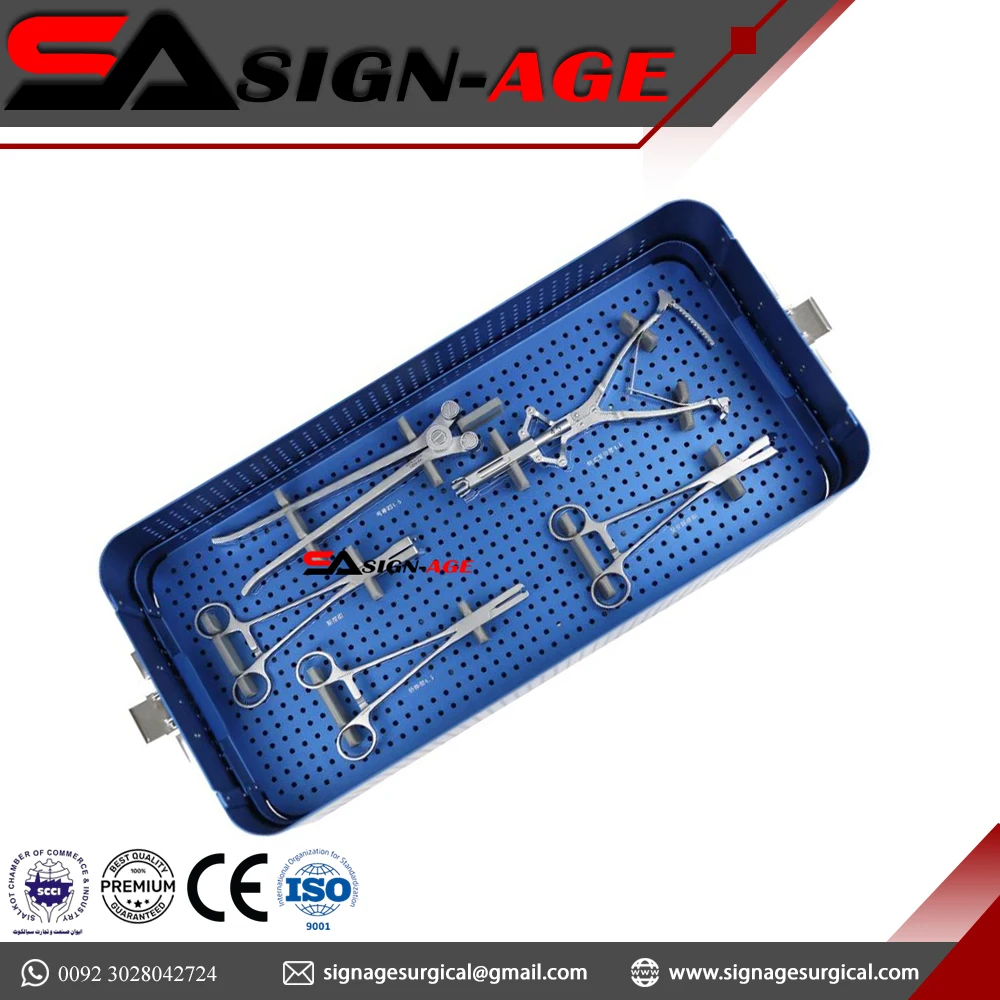 High Rated Pediatric Thoracolumbar Spinal Fixation System Set Spinal Pelvic Reconstruction Instruments Set by Sign-Age Surgical