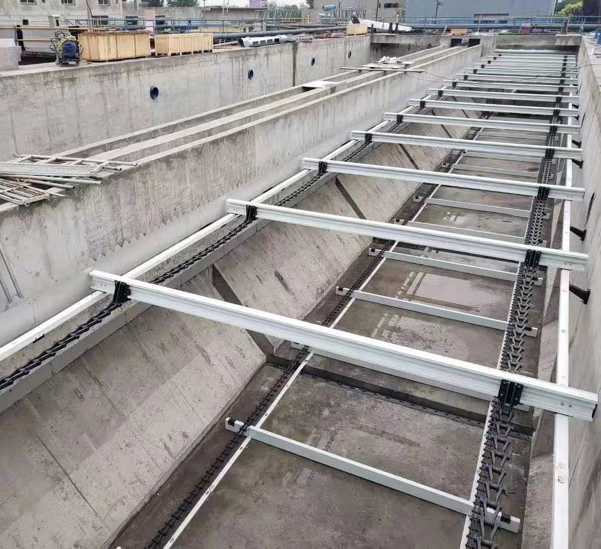 Non-metallic mud scraper air flotation pool chainNon-metallic mud scraper air flotation pool chain production factory