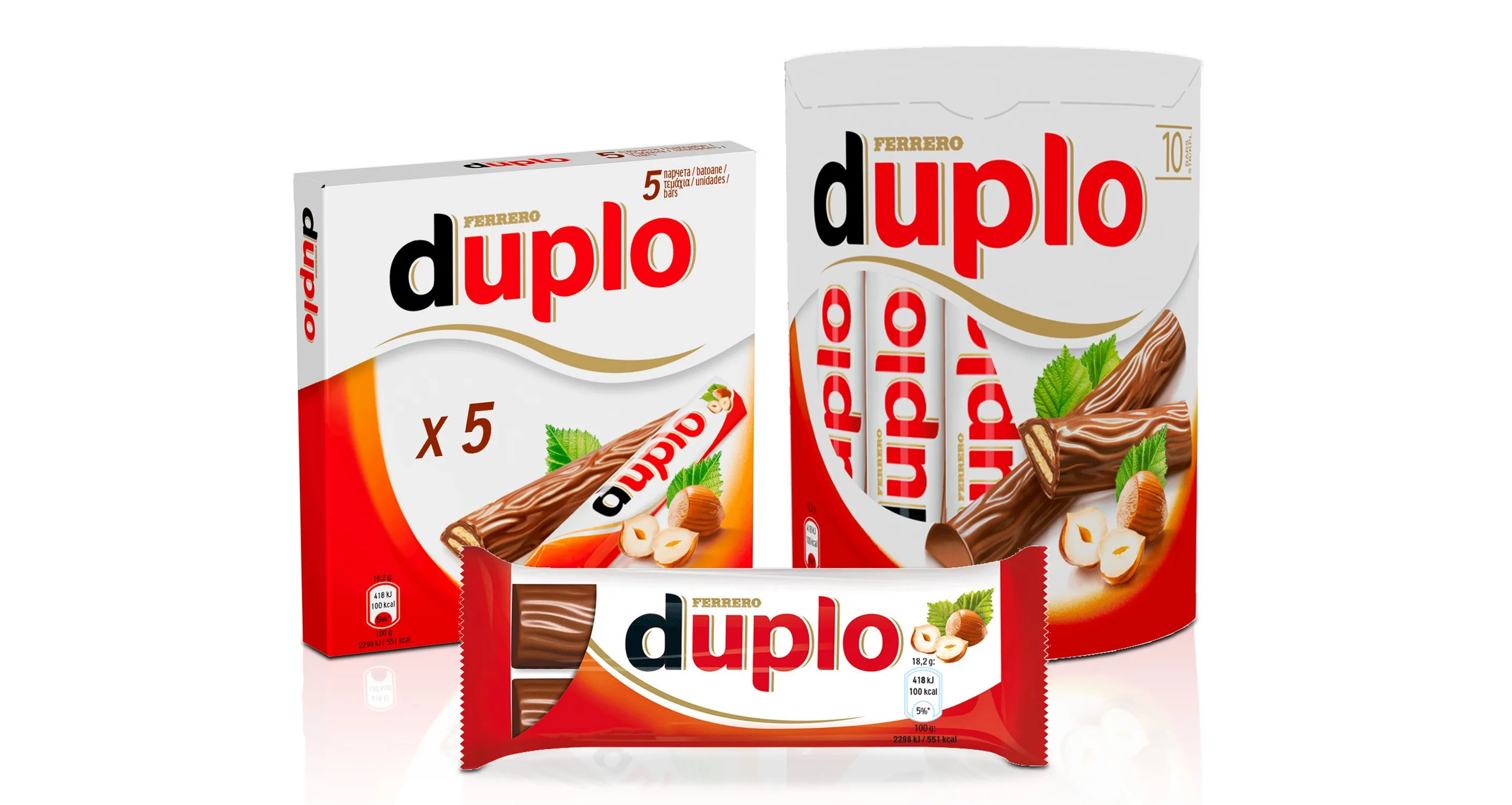 Батончики темного шоколада Ferrero Duplo 5 со сливками и фундуком 104 г