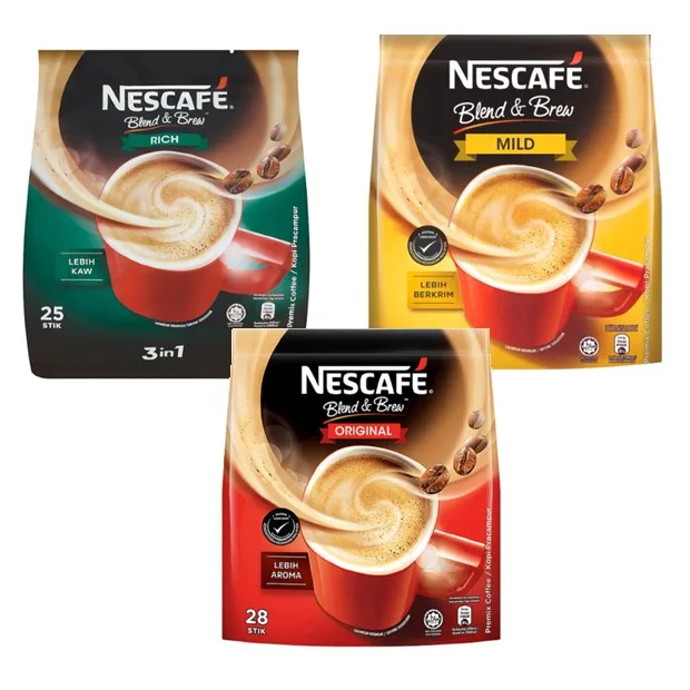Instant 3 in 1 Rich Coffee Original Mild and Rich Taste Freshly Brewed Made with Robusta Coffee Beans
