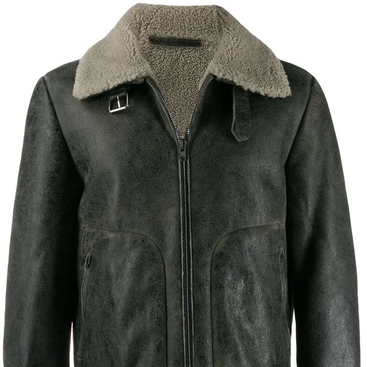 Plus Size Fashionable Spring man Leather Jacket Wholesale customized Loose Luxury Genuine Leather Jacket